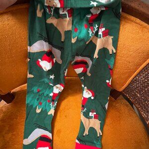 Carter's green Christmas pajama pants